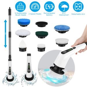 Electric Spin Scrubber Cordless Rechargeable